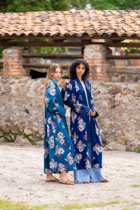 Maxi Bata Terciopelo Stretch LILA