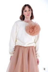 Sudadera con Flor de Tul