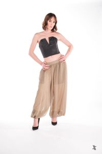 Pantalon Bombacho con Elastico en Tobillos
